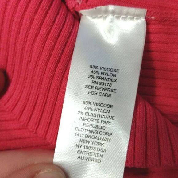 House of Harlow 1960 Hot Pink Ribbed Cross Over Halter Crop Top Large NWT - Picture 14 of 17